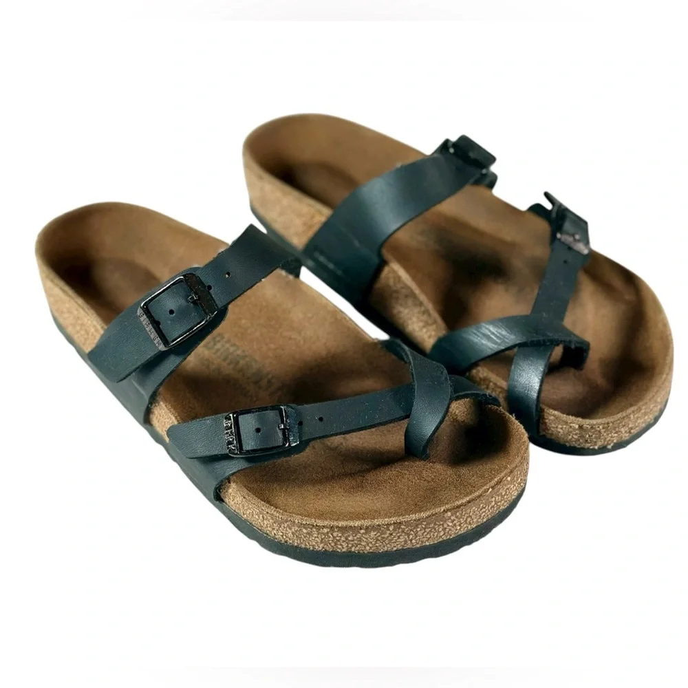 Birkenstock Women’s Mayari Birko Flor Sandals in Black US 5 - Picture 7 of 14